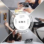 CASEKOO Titanium 360° Rotatable Magnetic Stand for iPhone 16 Pro Case [Compatible with Magsafe][16FT Military Protection] Slim Phone 16 Pro Case with Stand Ring Kickstand 6.3'', Clear