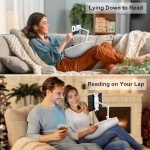 UPERGO Tablet Kindle Stand Pillow, iPad Pillow Holder for Lap with Soft Bean Bag, Fits 4.7 to 12.9 Inch Tablets, Phones for Sofa, Couch, Bed, Car