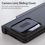 Nillkin CamShield Pro for Samsung Galaxy Z Fold 4 Case with S Pen Holder & Slide Camera Cover [Creative Hinge Protection][Hidden Kickstand] Protective Phone Case for Galaxy Z Fold 4 Case - Black