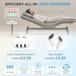 Charging Dock for Meta Quest 3, VR Charging Station for Quest 3 with LED Light, Charge Headset and Touch Controllers Simultaneously, with 2 Rechargeable Batteries, Type-C Charger, Cable, White