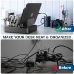 Charging Station for Multiple Devices,75W 6 Port USB C Fast Charger Station with 3 20W PD USB C,7 Charging Cables Included,USB C harging Dock for iPhone 16/15/14/13,iPad,Galaxy Tablets