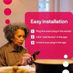 Innr Zigbee Smart Plug with Energy Monitor, Works with Philips Hue*, Alexa, Home Assistant, and SmartThings, Smart Outlet Works as Zigbee Repeater, ETL Certified, 4-Pack