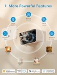 meross Smart Plug Mini, 15A & Reliable Wi-Fi, Support Apple HomeKit, Siri, Alexa, Echo, Google Assistant and Nest Hub, App Control, Timer, No Hub Needed, 2.4G WiFi Only, 4 Pack