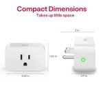 Innr Zigbee Smart Plug with Energy Monitor, Works with Philips Hue*, Alexa, Home Assistant, and SmartThings, Smart Outlet Works as Zigbee Repeater, ETL Certified, 4-Pack