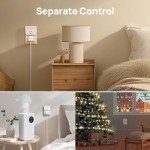 Linkind Matter Smart Plug with Remote, Work with Apple Home, Siri, Alexa, Google Home, SmartThings, Smart Outlet 15A/1800W Max, Smart Home Automation, Remote Control,Timer&Schedule, 2.4G Wi-Fi, 4 Pack