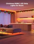 Govee 65.6ft RGBIC LED Strip Lights, Color Changing LED Strips, App Control via Bluetooth, Smart Segmented Control, Multiple Scenes, Enhanced Music Sync LED Lights for Bedroom, Christmas (2 X 32.8ft)
