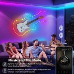 SINLEY Led Neon Rope Lights 60FT,Control with App/Remote,Flexible Led Rope Lights,Multiple Modes,IP68 Outdoor RGB Neon Lights Waterproof,Music Sync Gaming Led Neon Strip Lights for Bedroom Indoor