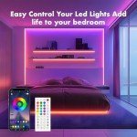 Neon Rope Lights, JIAMEI 50FT RGB LED Strip Lights, App Control, IR Remote, Music Syncing, Outdoor IP67 Waterproof, Flexible Neon Strip Lights Cuttable for Bedroom, Gaming, Party, Outdoors Decor
