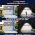 HGGH LED Security Motion Sensor Outdoor Lights,3 Head Motion Detection Outdoor Lights 6000K IP65 Waterproof,38W 4200LM Flood Lights Outdoor Motion Sensor Lights for Yard Garage Porch House