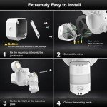 SANSI Upgraded 25W Motion Sensor Outdoor Light 3000LM Flood Lights Outdoor, 5000K Dusk to Dawn Security Light, 4 Modes, 320°Wide Angle Illumination Super Bright for Garage Yard Patio Wired Not Solar