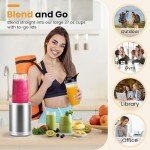 Suavo Smoothie Blender 1300W Blenders for Kitchen Portable Personal Blender for Shakes and Smoothies with 2 * 27Oz To-Go Cups & Lids Smoothie Maker Countertop Mixer Blender