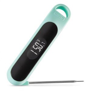 Dash Precision Quick-Read Meat Thermometer - Waterproof Kitchen and Outdoor Food Cooking Thermometer with Digital LCD Display - BBQ, Chicken, Seafood, Steak, Turkey, & Other Meat, Batteries Included