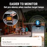 ThermoPro TP904 450 ft Wireless Meat Thermometer with 2 Probes, Meat Thermometer Digital Wireless for BBQ Oven, Bluetooth Meat Thermometer for Cooking, Smoker Thermometer for Chicken Steaks Poultry
