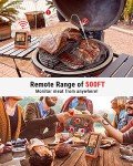 ThermoPro TP826 500FT Wireless Meat Thermometer, Dual Meat Probe Cooking Thermometer with HI/Low Alert, IPX4 Food Grill Thermometer, Outdoor Fryer Accessories for BBQ, Smoker, Oven, Grilling Gifts