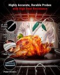 ThermoPro TP826 500FT Wireless Meat Thermometer, Dual Meat Probe Cooking Thermometer with HI/Low Alert, IPX4 Food Grill Thermometer, Outdoor Fryer Accessories for BBQ, Smoker, Oven, Grilling Gifts
