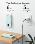Charmast Portable Charger with Built-in Cables and Plug, 10000mAh USB C Power Bank Fast Charging 15W, External Battery Pack Slim, Travel Essentials Compatible with 16 15 14 13, Samsung Galaxy, iPad