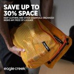 Eagle Creek Pack-It Reveal Packing Cubes Set XS/S/M - Durable, Ultra-Lightweight, Water-Resistant Ripstop Fabric Suitcase Organizers with Mesh Windows, Black