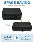 BAGSMART Compression Packing Cubes for Travel, 6 Set Travel Packing Cubes for Carry on Suitcases, Compression Travel Cubes & Suitcase Organizer for Packing with Shoe Bag Black