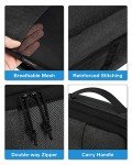 BAGSMART Compression Packing Cubes for Travel, 6 Set Travel Packing Cubes for Carry on Suitcases, Compression Travel Cubes & Suitcase Organizer for Packing with Shoe Bag Black