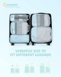 BAGSMART 6-Piece Packing Cube Set - Lightweight Luggage Organizers for Travel, Vacation and Suitcases - Durable Accessories with Compression
