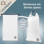 TRIPPED Travel Gear Compression Packing Cubes for Travel - Luggage and Backpack Organizer Packaging Cubes for Clothes (White and Green, 6 Piece Set)