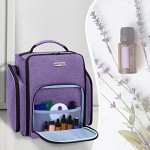 BAFASO Essential Oil Storage with 2 Sheet Labels, Essential Oil Case Holds 72 Bottles (15ml - 30ml), Purple