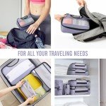 Veken 8 Set Packing Cubes for Suitcases, Travel Bag Organizers for Carry on Luggage, Suitcase Organizer Bags Set for Travel Essentials Travel Accessories in 4 Sizes(Extra Large, Large, Medium, Small)