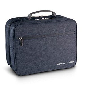 Ricardo Beverly Hills Essentials 5.0 Deluxe Travel Organizer with Polygiene StayFresh, Odor-Controlling Toiletry Bag, Airplane Travel Essentials & Bag Organizer, Vacation and Cruise Gear, 12" High
