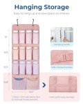 BAGSMART Hanging Compression Packing Cubes for Closet Organizers And Storage, 6 Set Suitcase Organizer Bags Set, Cruise Travel Essentials for Women, Black