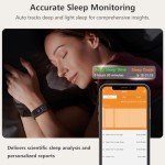 FITVII FINO 2 Slim Fitness Tracker with Blood Pressure, Blood Oxygen, 24/7 Heart Rate & Sleep Tracking, IP68 Waterproof Activity Trackers and Smart Watches with Step Counter, Pedometer for Women Men
