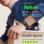 FITVII FINO 2 Slim Fitness Tracker with Blood Pressure, Blood Oxygen, 24/7 Heart Rate & Sleep Tracking, IP68 Waterproof Activity Trackers and Smart Watches with Step Counter, Pedometer for Women Men