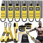 Resistance Bands, 350lbs Heavy Exercise Bands with Handles, Workout Bands Set for Working Out Men, Fitness Weight Bands for Strength Training, Stretching, Slim, Physiotherapy