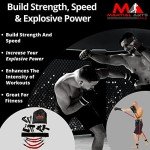 Full Body Resistance Bands for Boxing, MMA Training - 150 lbs Punching Bands for Home Workouts (Red)