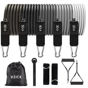 VElCK Resistance Bands, Exercise Bands, Resistance Bands for Working Out with Handles, Workout Bands for Men Women, Exercising Bands for Fitness Weights Work Out at Home