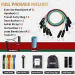 VEICK Resistance Bands, Exercise Bands, Workout Bands, Resistance Bands for Working Out with Handles for Men and Women, Exercising Bands for Fitness Weights Work Out at Home