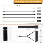 VElCK Resistance Bands, Exercise Bands, Resistance Bands for Working Out with Handles, Workout Bands for Men Women, Exercising Bands for Fitness Weights Work Out at Home