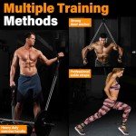 Heavy Resistance Bands for Working Out, 300LBS Exercise Bands with Handles, Workout Bands for Men, Weight Fitness Bands Set for Muscle Training, Strength, Slim, Yoga, Home Gym Equipment