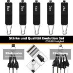 VElCK Resistance Bands, Exercise Bands, Resistance Bands for Working Out with Handles, Workout Bands for Men Women, Exercising Bands for Fitness Weights Work Out at Home