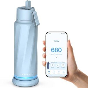 WATERH Vita Smart Water Bottle with Reminder to Drink Water, BPA-Free Vacuum Insulated Water Bottles with Filter & Straw, Bluetooth Intake Water Tracking Bottle, Ideal for Gift (18 oz)