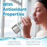 Hydrogen Water Bottle Generator, Portable Hydrogen Water Machine, 14oz Capacity, Water Ionizer for Home & Office use, Boost Wellness & Hydration, 3 Min Electrolysis, Charger Included