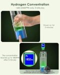 MOVOCA Upgrade Hydrogen Water Bottle, 3Min 2200PPB Hydrogen Water Bottle Generator -SPE PEM Tech, 14OZ Portable Hydro Water Bottle Machine, Birthday Xmas Gift for Husband, Wife, Family, Friends,Travel