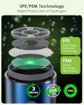 MOVOCA Upgrade Hydrogen Water Bottle, 3Min 2200PPB Hydrogen Water Bottle Generator -SPE PEM Tech, 14OZ Portable Hydro Water Bottle Machine, Birthday Xmas Gift for Husband, Wife, Family, Friends,Travel
