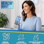 Hydrogen Water Bottle, 14oz- Ion Generator for Hydrogenated, Ion Infused Water- Electric Light Up Design- Ionized Oxygen and Ozone Molecular Generator Technology