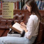 Vigo Wood Laptop Tray - Lap Tray with Cushion, Laptop Table for Sofa, Lap Desk for Laptop, Adjustable Laptop Stand for Bed, Laptop Desk Stand, Laptop Lap Tray for Bed, Laptop Bed Table (Walnut)