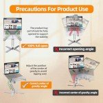 Moallia Laptop Stand with 360 Rotating Base, Computer Notebook Laptop Riser Metal Holder for Desk Collaborative Work, Fully Foldable for Easy Storage, Fits All MacBook, Laptops up to 16 inches, Grey