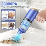 AHNR Handheld Car Vacuum Cleaner Cordless with Brushless Motor, 20000PA High Power Vacuum Cleaner & Air Duster, 3 in 1 Keyboard Portable Vacuum Cleaner, Mini Hand Held Vacuum Cleaner for Car Home