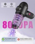 EBOSSOM Car Vacuum V6 Pro, Cordless Handheld Vacuum with 8000Pa Suction, Portable Vacuum for Car, 4 in 1 Mini Vacuum Cleaner Air Duster for Car, Office, Home