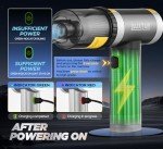 AUXTUR Mini Computer Vacuums Portable Cordless-Brushless Motor with 12000PA,3 in 1 Wireless Handheld Car Vacuum Cleaner Strong Suction,Rechargeable Cleaner for Computer (Grey)