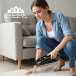 absob Slim Cordless Handheld Vacuum Cleaner, Mini Portable Car Vac Ultra-Lightweight at 1.2 Pounds with Powerful Suction for Vehicle Interior, Pet Hair, Carpet, Sofa, Desk, Keyboard