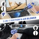 AHNR Handheld Car Vacuum Cleaner Cordless with Brushless Motor, 20000PA High Power Vacuum Cleaner & Air Duster, 3 in 1 Keyboard Portable Vacuum Cleaner, Mini Hand Held Vacuum Cleaner for Car Home
